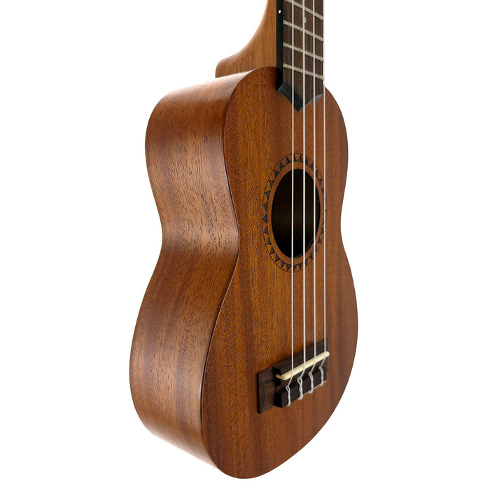 Kala Satin Mahogany Sopran Einsteiger-Set (KA-15S BNDL) links