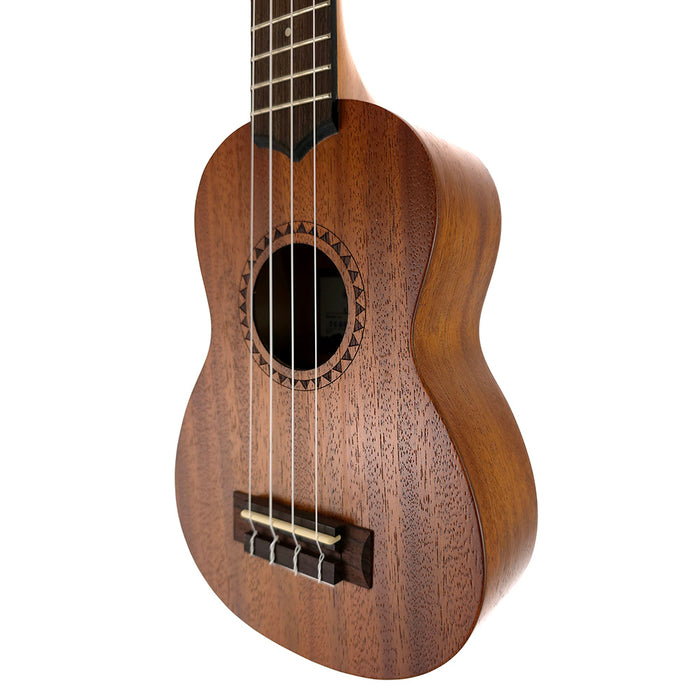 Kala Satin Mahogany Sopran Einsteiger-Set (KA-15S BNDL) rechts
