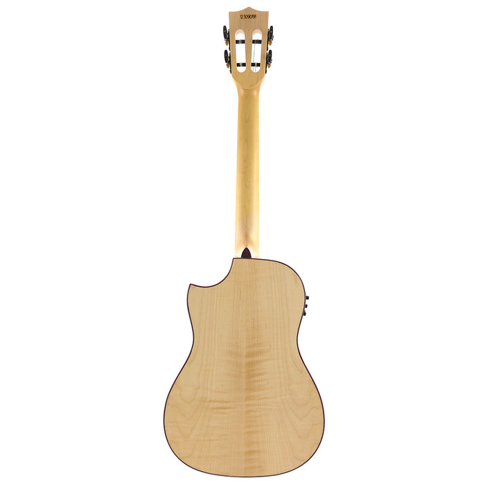 Kala All Solid Flame Maple Bariton Ukulele #123090191 Rückseite