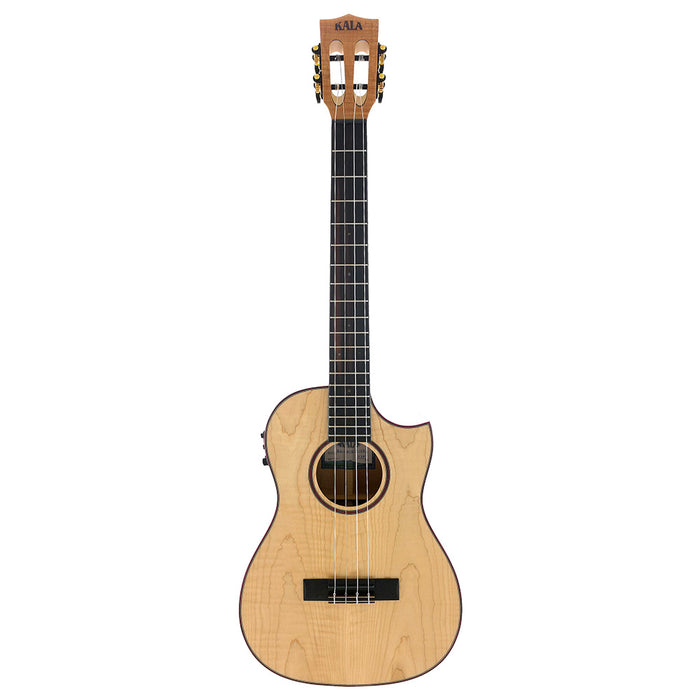 Kala All Solid Flame Maple Bariton Ukulele #123090191
