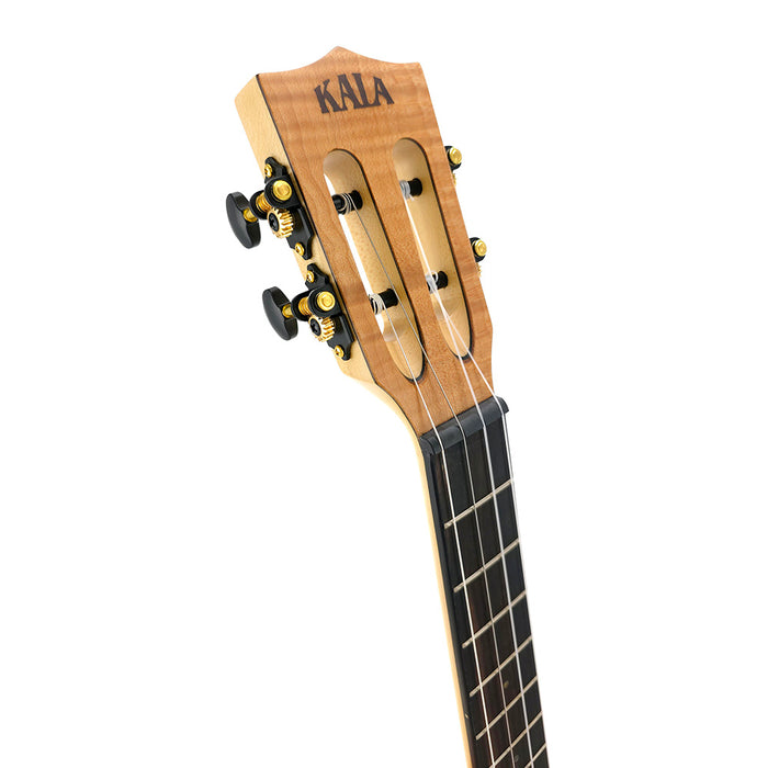Kala All Solid Flame Maple Bariton Ukulele #123090191 Kopfplatte
