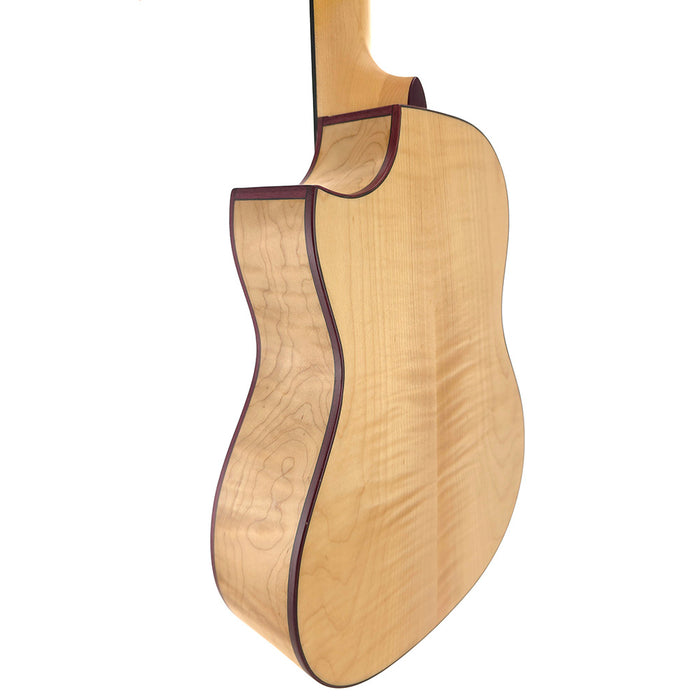 Kala All Solid Flame Maple Bariton Ukulele #123090191 hinten rechts