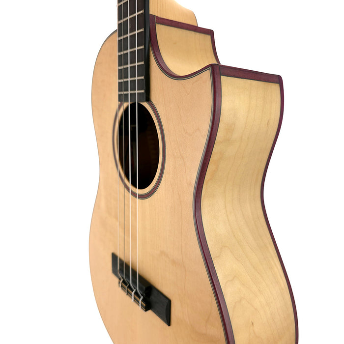 Kala All Solid Flame Maple Bariton Ukulele