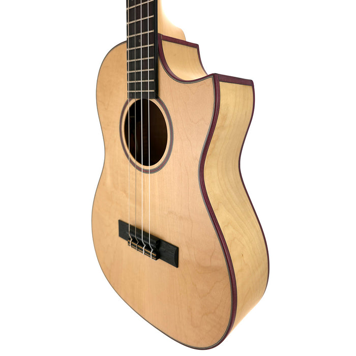 Kala All Solid Flame Maple Bariton Ukulele