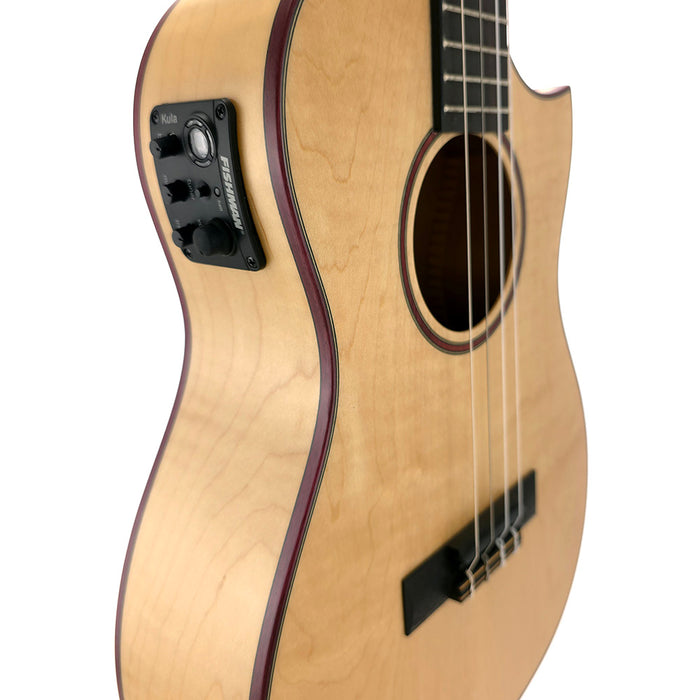 Kala All Solid Flame Maple Bariton Ukulele