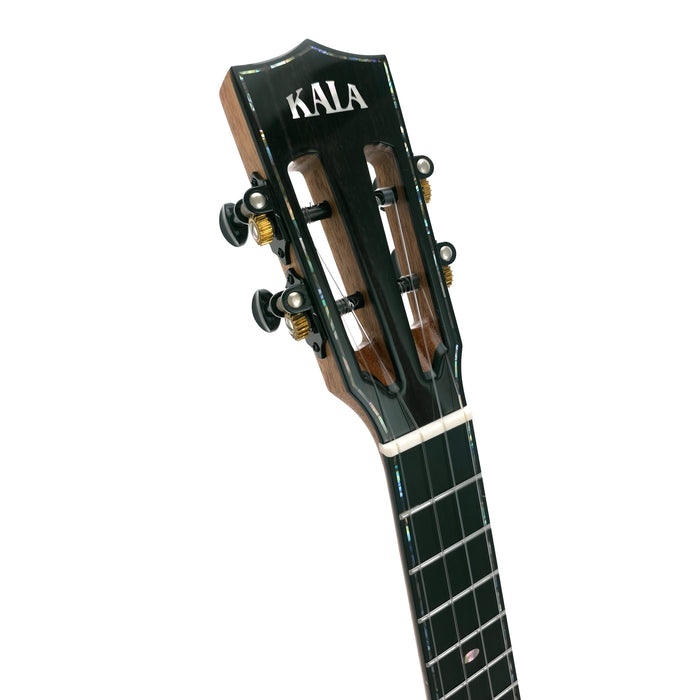 Kala Contour Deluxe All Solid Gloss Spruce Rosewood Tenor Ukulele #2606102 Kopfplatte