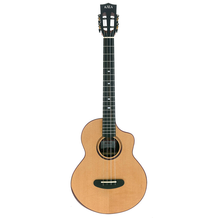 Kala Contour Series All Solid Gloss Spruce Rosewood Bariton Ukulele B-Ware