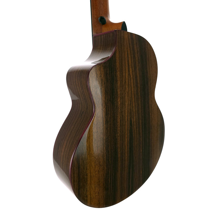 Kala Contour Series All Solid Gloss Spruce Rosewood Bariton Ukulele B-Ware