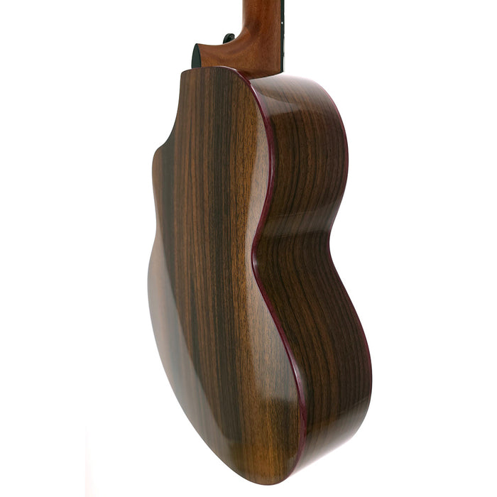 Kala Contour Series All Solid Gloss Spruce Rosewood Bariton Ukulele B-Ware