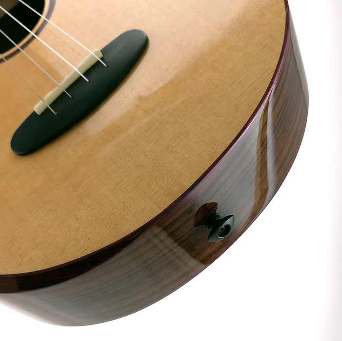 Kala Contour Series All Solid Gloss Spruce Rosewood Bariton Ukulele B-Ware