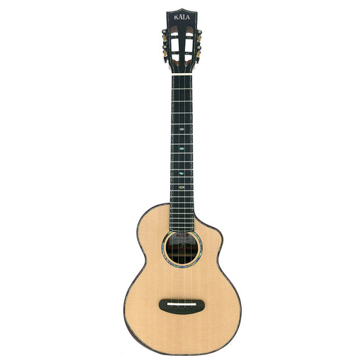 Kala Contour Deluxe All Solid Gloss Spruce Rosewood Tenor Ukulele