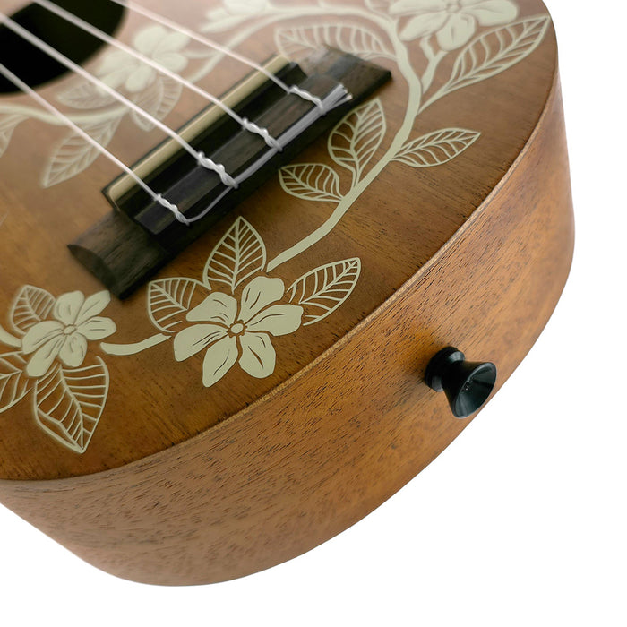 Kala Voyage Series Gardenia Sopran Ukulele Detail / Gurtpin
