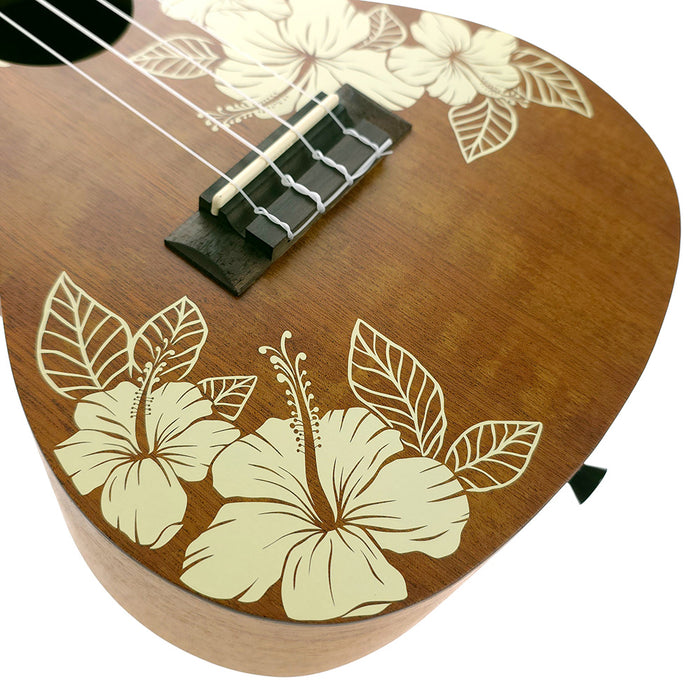 Kala Voyage Series Hibiscus Konzert Ukulele B-Ware #126010151