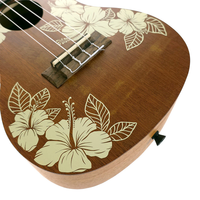Kala Voyage Series Hibiscus Konzert Ukulele B-Ware