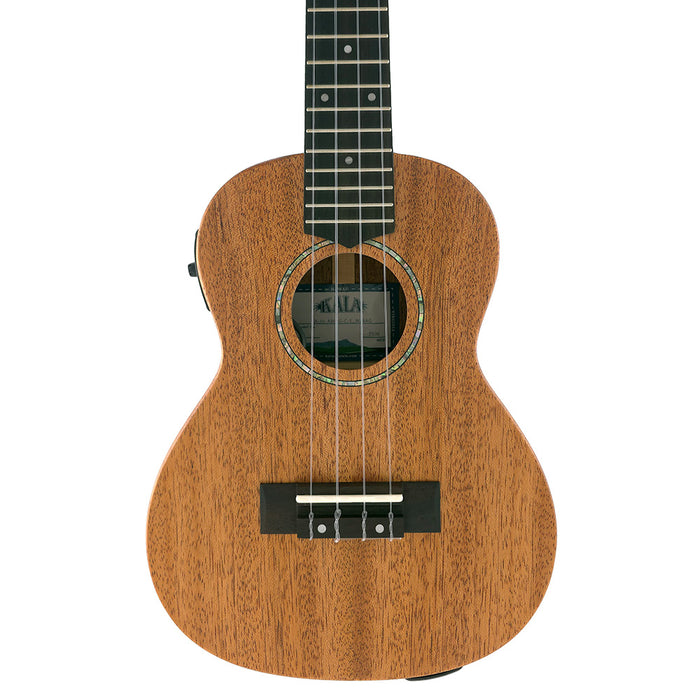 James Hill Signature All Solid Mahogany Konzert Ukulele mit Tonabnehmer Decke