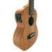 James Hill Signature All Solid Mahogany Konzert Ukulele mit Tonabnehmer links