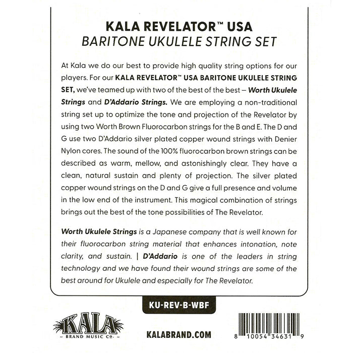 Kala Revelator Saiten für Bariton Rückseite