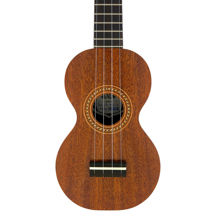 Kala Pan Pacific All Solid Mahogany Figure 8 Soprano Ukulele Decke