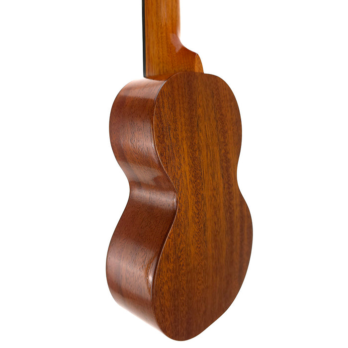 Kala Pan Pacific All Solid Mahogany Figure 8 Soprano Ukulele hinten links