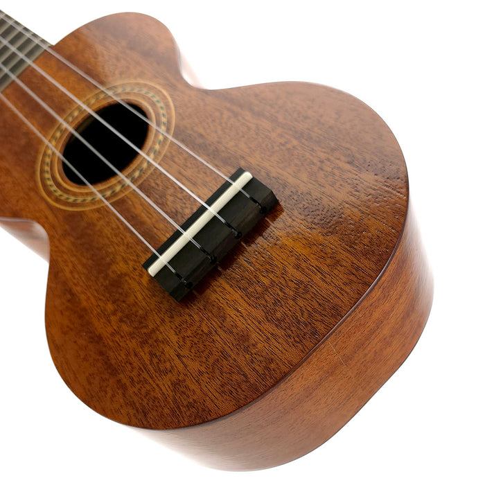 Kala Pan Pacific All Solid Mahogany Figure 8 Soprano Ukulele Detail