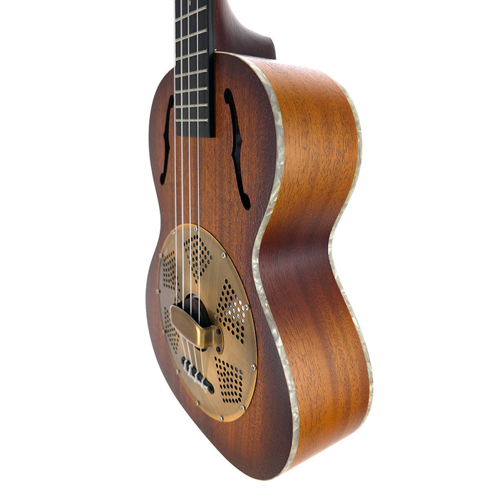 Kala Sunburst Brass Resonator Tenor Ukulele rechts