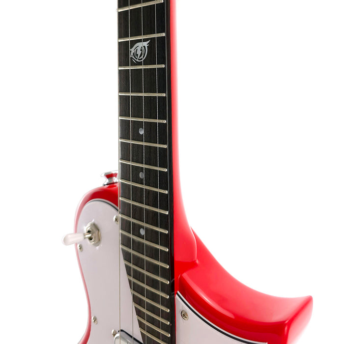 Kala Revelator Electric Owl Solid Body Tenor Ukulele Retro Red Inlay