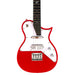 Kala Revelator Electric Owl Solid Body Tenor Ukulele Retro Red Decke