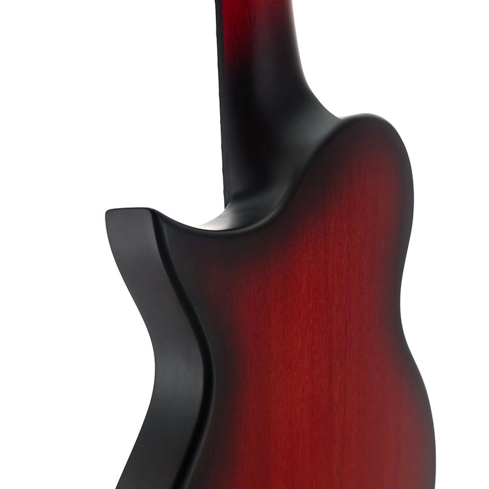 Kala Revelator Nautilus Horizon Red Glow Mango Tenor Ukulele #926051032 Cutaway