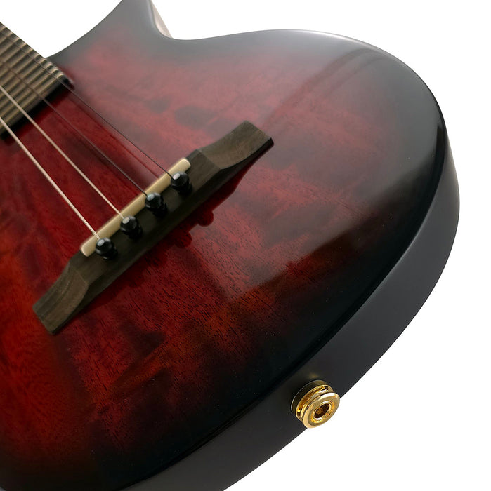 Kala Revelator Nautilus Horizon Red Glow Mango Tenor Ukulele #926051037 Tonabnehmer