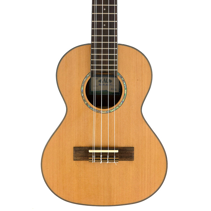 Fünfsaitige Kala Tenor Ukulele KA-SCAC-T5 aus Massiver Zeder und Akazie 