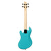 Kala U-BASS Solid Body 4-String Surf Blue Fretted Rückseite