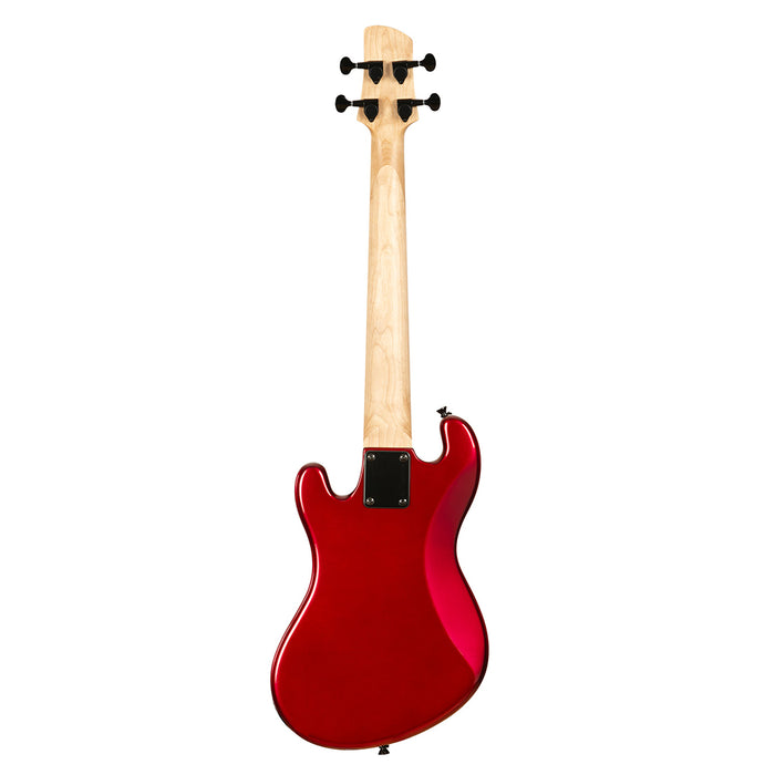 Kala Solid Body 4-String Candy Apple Red Fretted U-BASS back