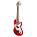 Kala Solid Body 4-String Candy Apple Red Fretted U-BASS side