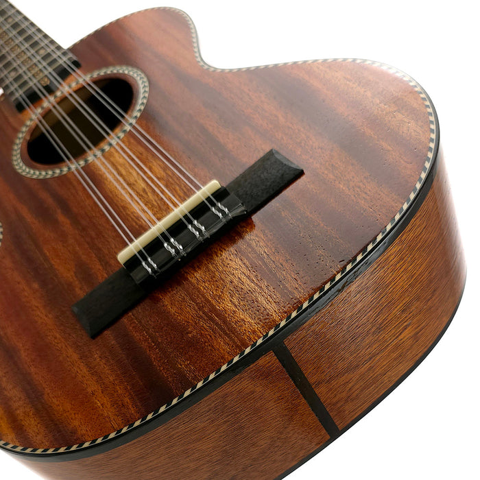 Kala All Solid Mahogany Taro Patch Tenor Ukulele Steg