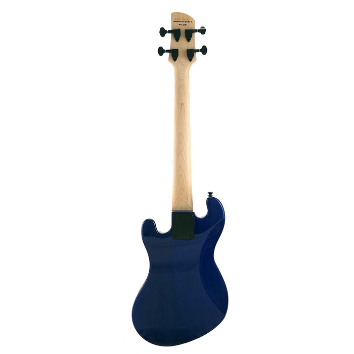 Kala U-BASS Solid Body 4-String Sapphire Blue - Fretted Rückseite