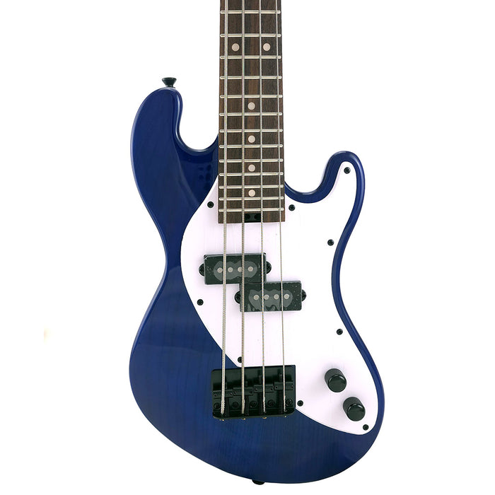 Kala U-BASS Solid Body 4-String Sapphire Blue - Fretted Body