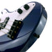 Kala U-BASS Solid Body 4-String Sapphire Blue - Fretted Detail