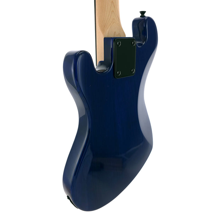 Kala U-BASS Solid Body 4-String Sapphire Blue - Fretted hinten links