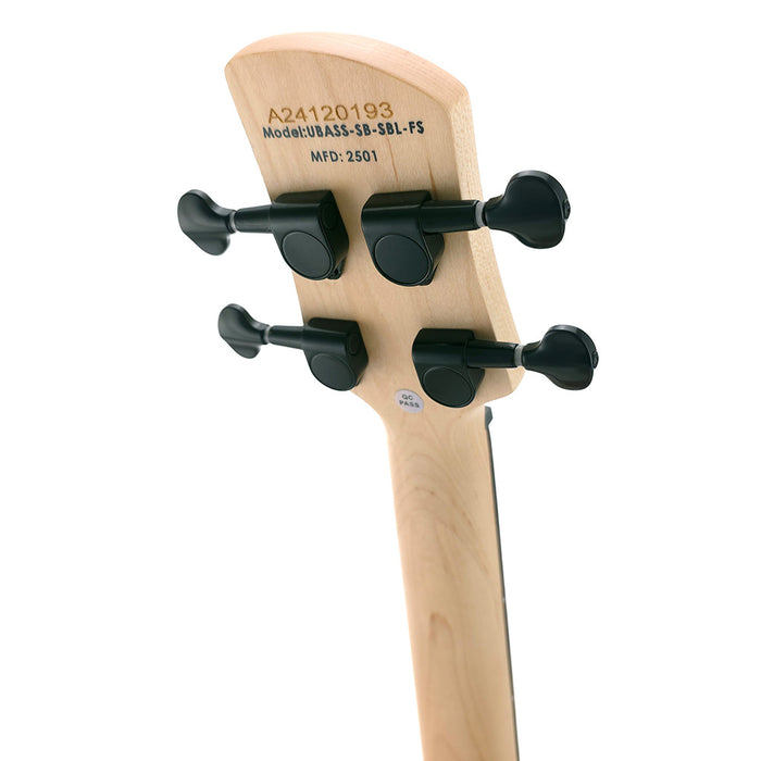 Kala U-BASS Solid Body 4-String Sapphire Blue - Fretted Mechaniken