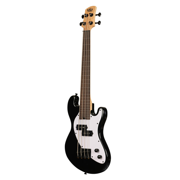 Kala Solid Body 4-String Jet Black Fretless U-BASS side