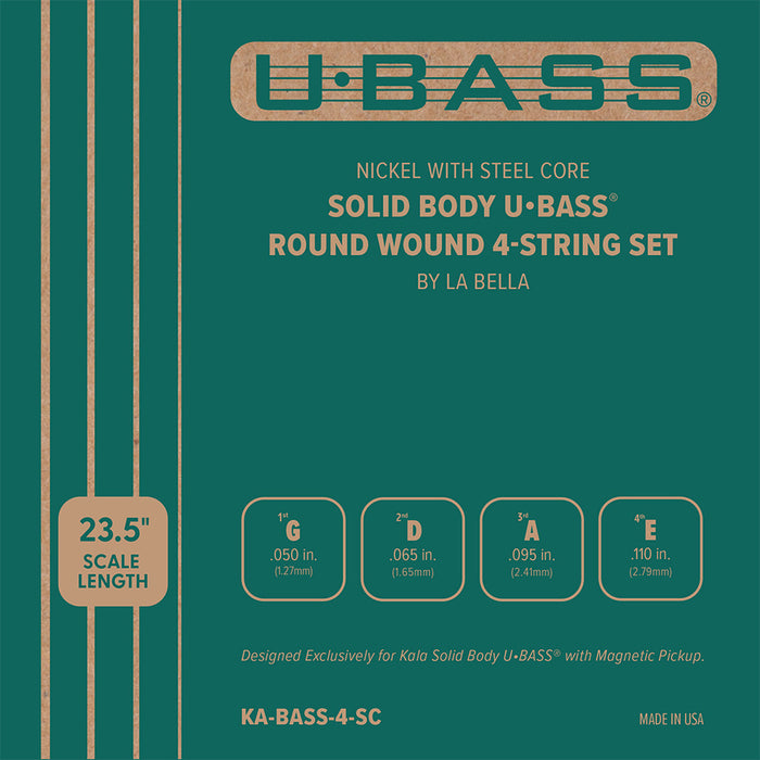 Kala Solid Body U-Bass Roundwound 4-String Set