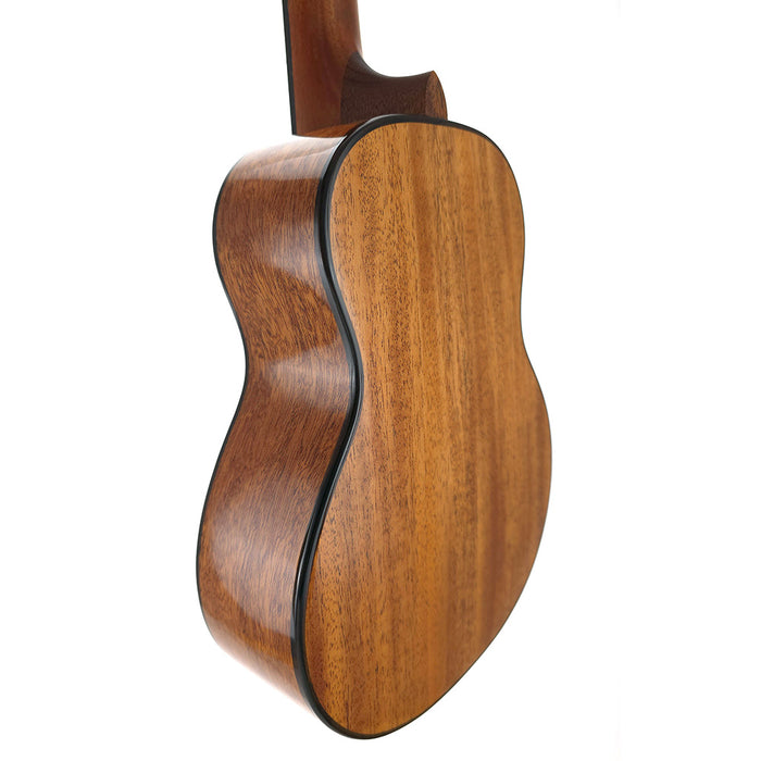 Kala x Uke Supply Solid Top Mahagoni Gloss Konzert Ukulele hinten links