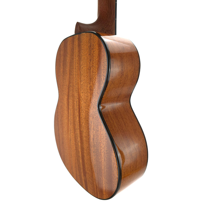 Kala x Uke Supply Solid Top Mahagoni Gloss Tenor Ukulele hinten rechts