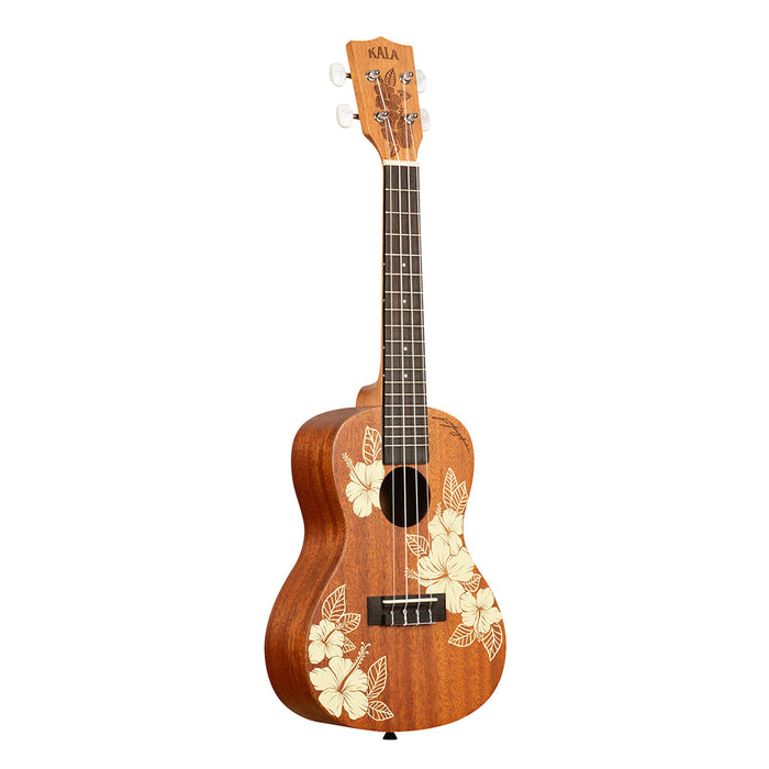 Kala Voyage Series Hibiscus Konzert Ukulele rechts