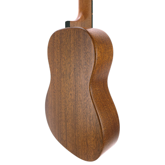 Kala All Solid Mahogany Waterfall Bariton Ukulele hinten rechts