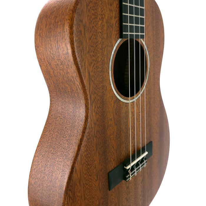 Kala All Solid Mahogany Waterfall Bariton Ukulele Detail