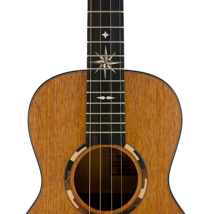 Kala Waypoint All Solid Mango Steel String Grand Bariton Ukulele Waypoint Inlay