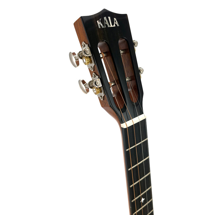 Kala Waypoint All Solid Mango Steel String Grand Bariton Ukulele Kopfplatte