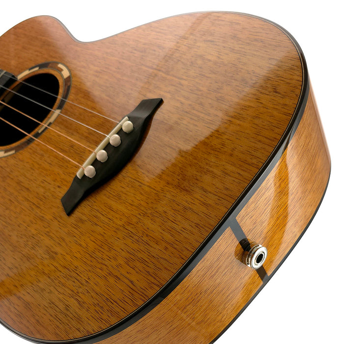 Kala Waypoint All Solid Mango Steel String Grand Bariton Ukulele Tonabnehmer