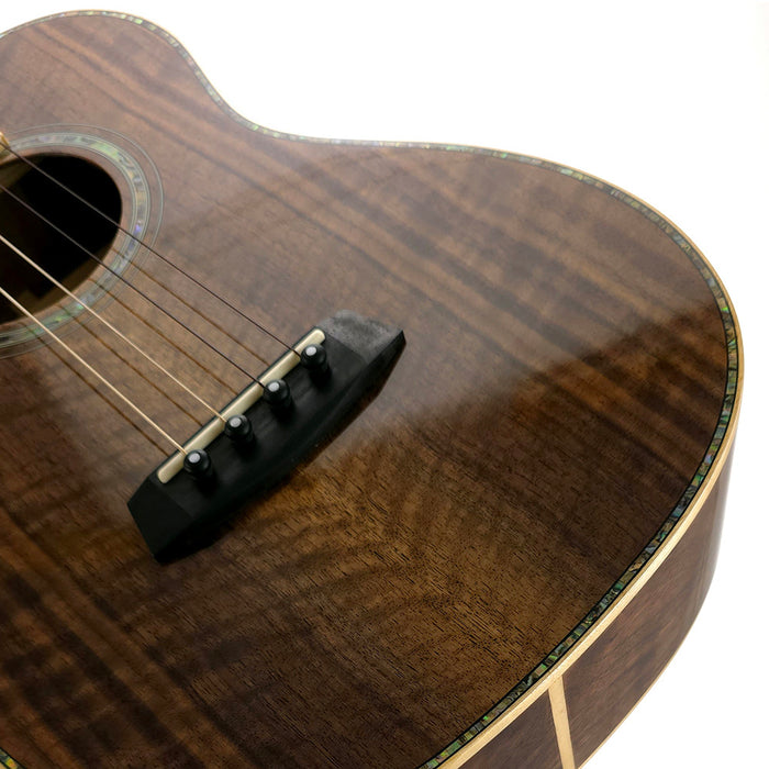Kala Westcoast Woods Walnut Bariton Ukulele #260909 Steg